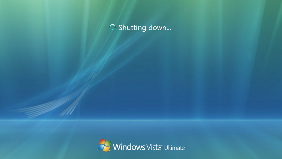 Windows Vista Trouble Shutting Down